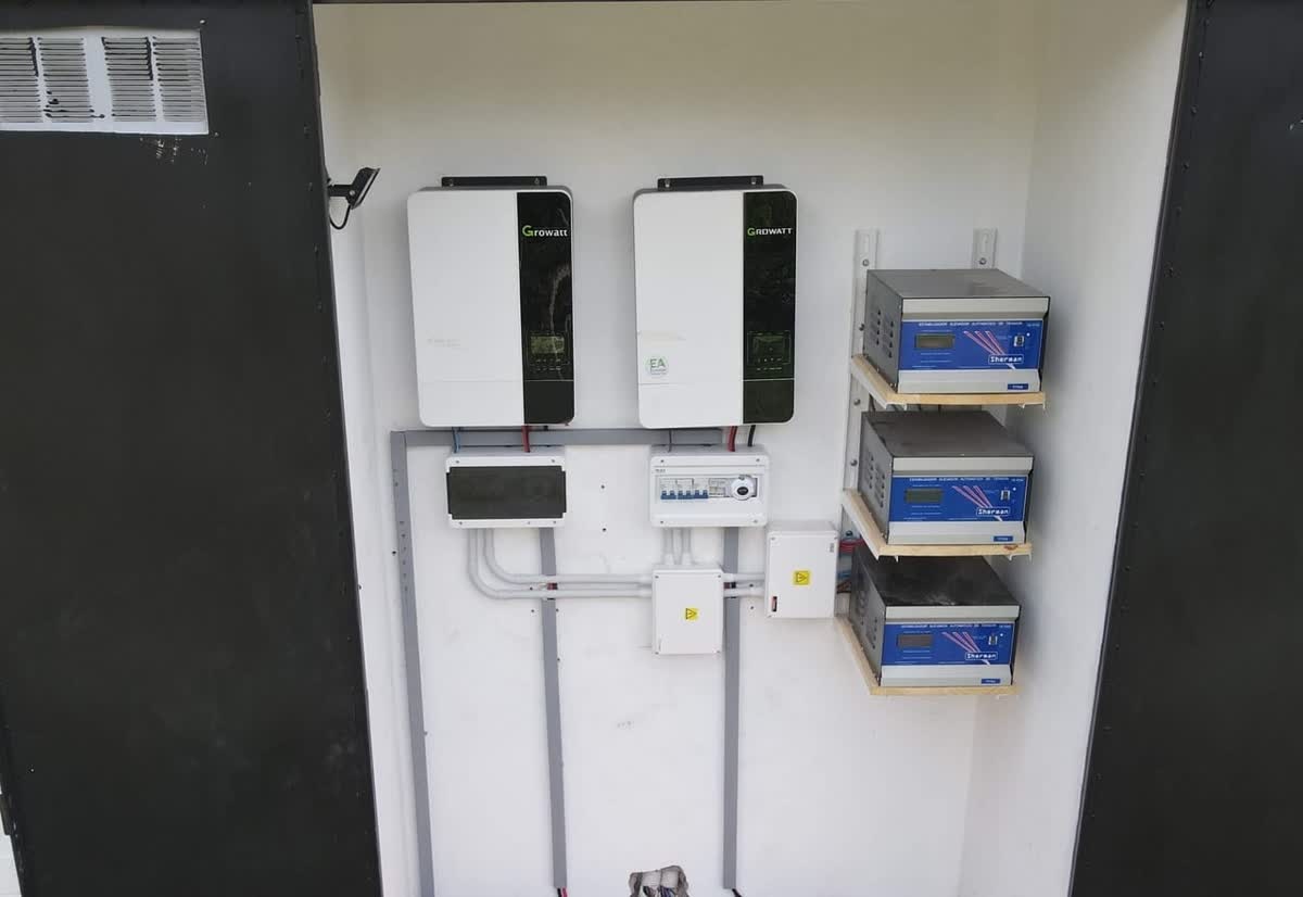 Equipos de conversión y baterías de la instalación de Campos de Roca.